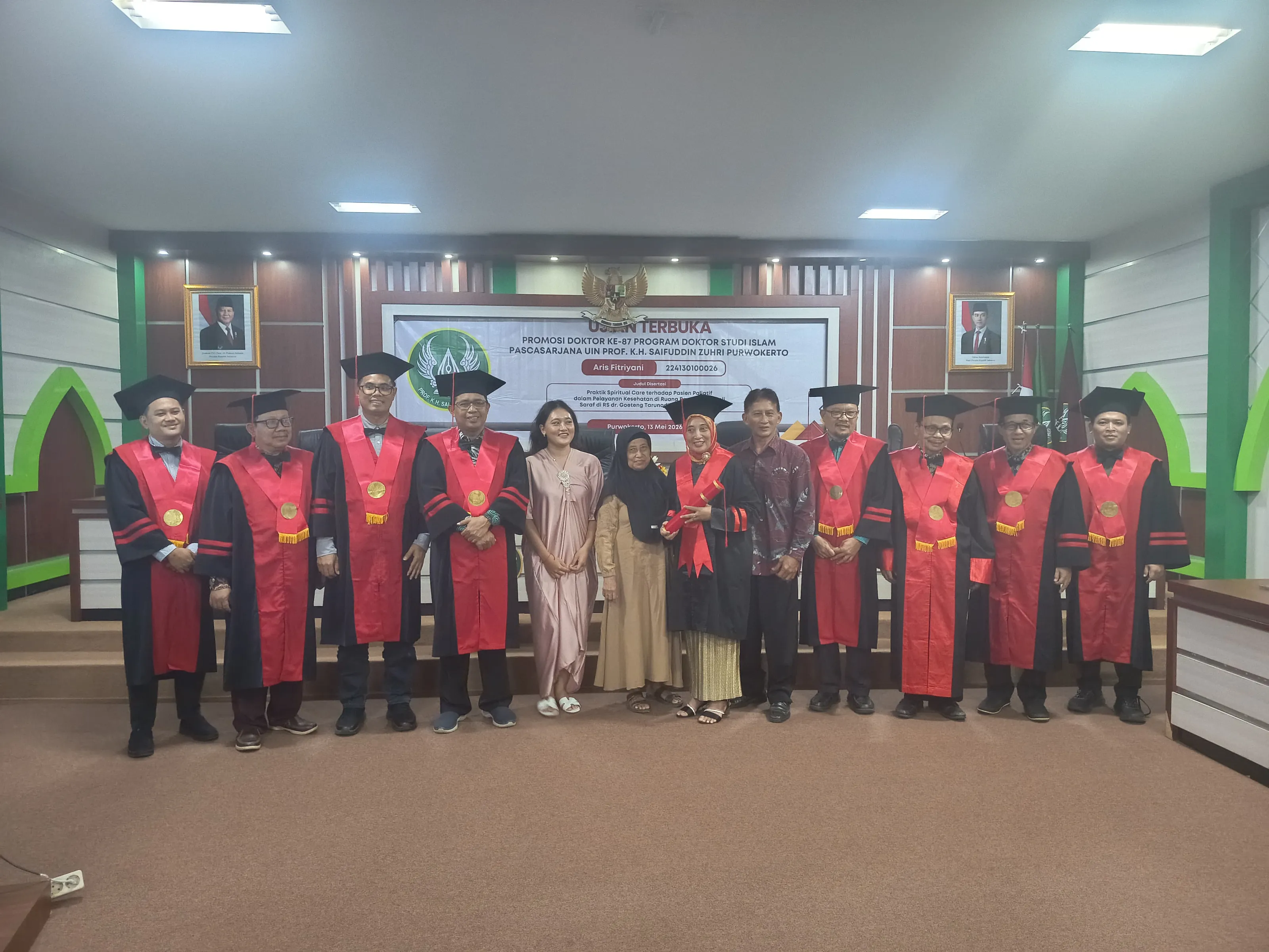 Aris Fitriyani Resmi Menjadi Doktor ke-87 di Pascasarjana UIN Saizu Purwokerto