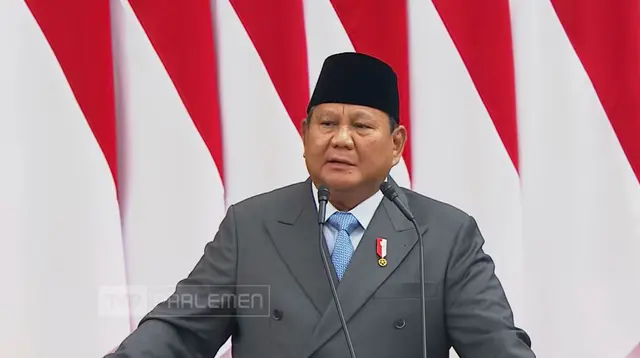 Prabowo Berkelakar tentang Purbaya di Sidang Tahunan MPR
