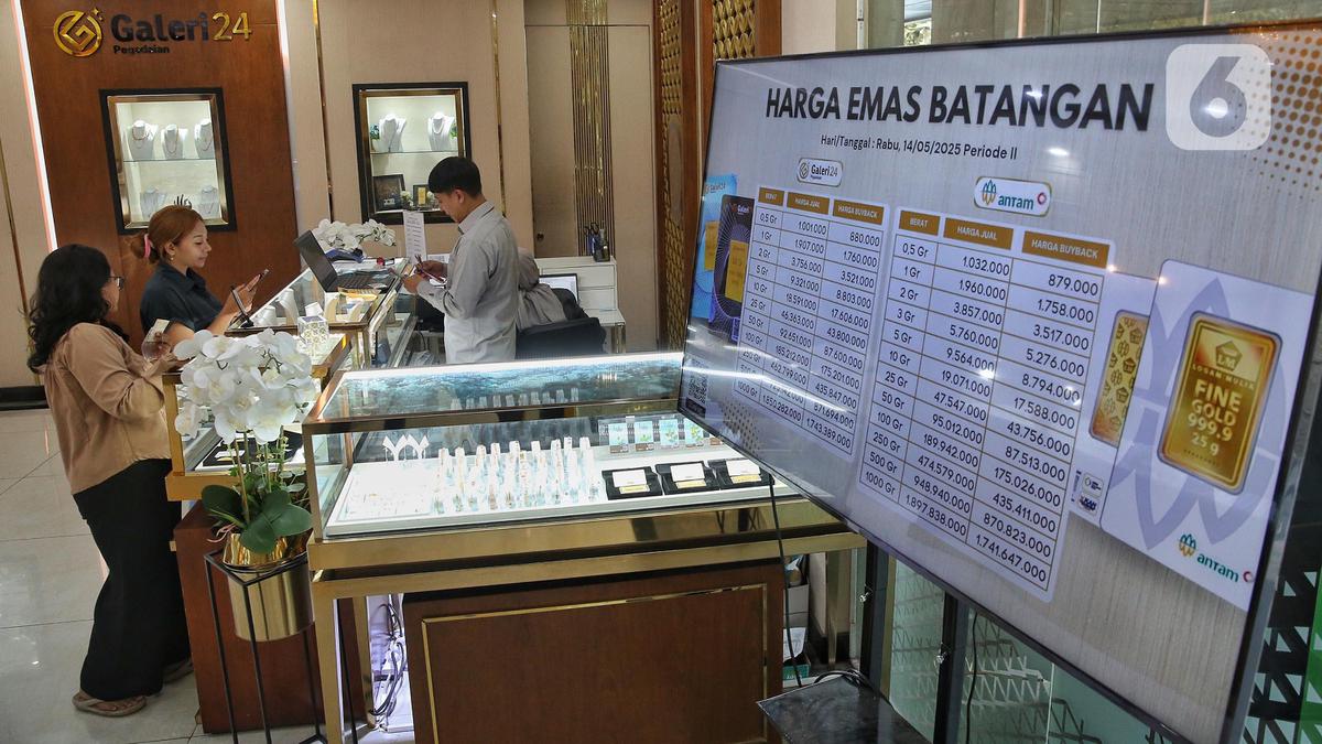 Penurunan Harga Emas di Pegadaian pada 16 Mei 2026: UBS, Antam, dan Galeri24 Mengalami Penurunan Bersama