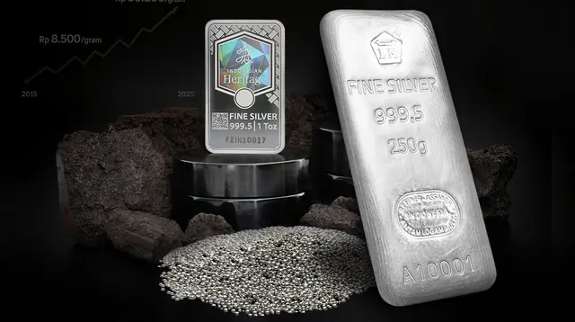 Penurunan Harga Perak Antam pada 25 Agustus 2025 Menjadi Rp 45.800