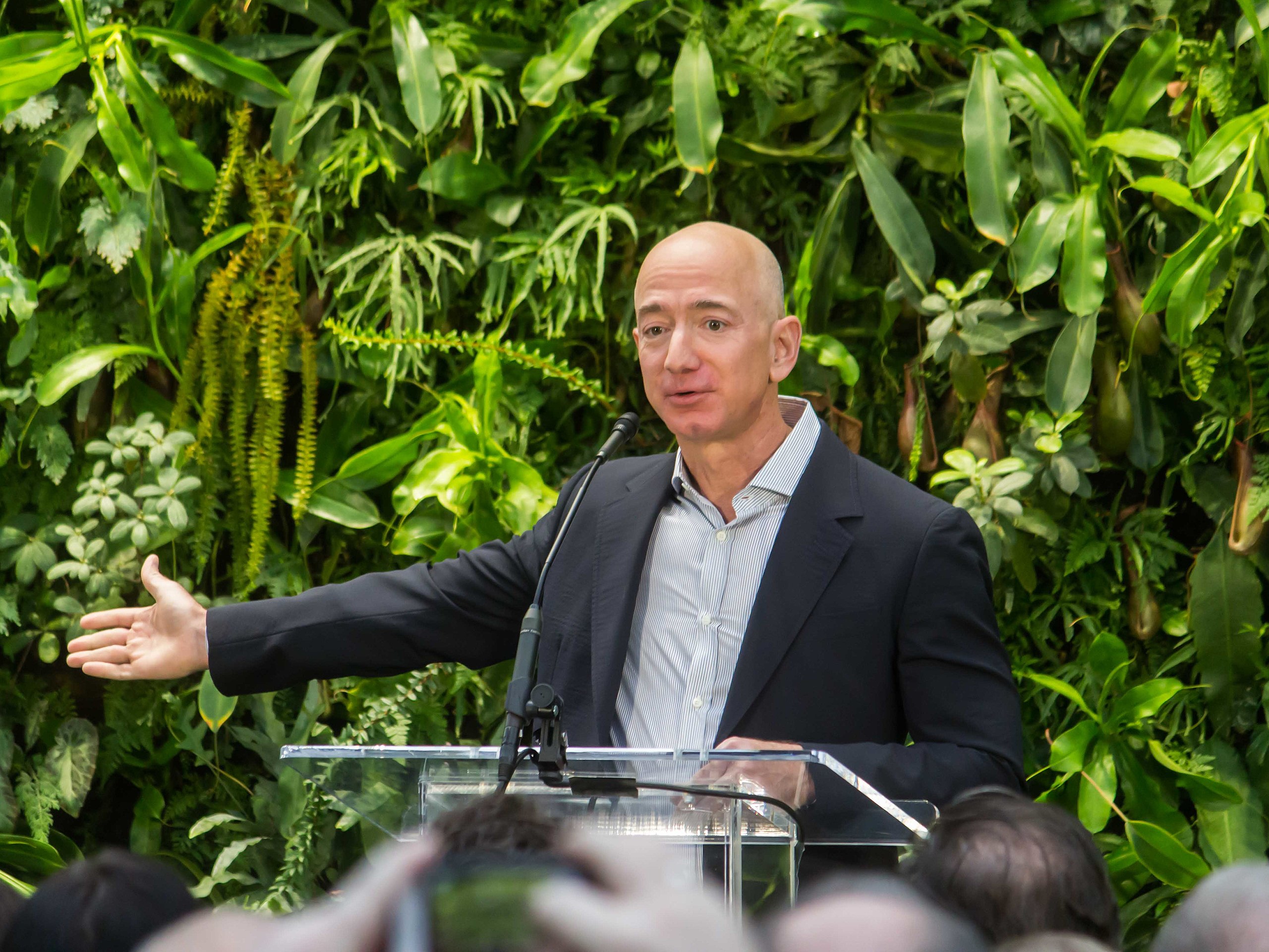 Pendiri Amazon dan Blue Origin Jeff Bezos.(WIKIMEDIA COMMONS/SEATTLE CITY COUNCIL)
