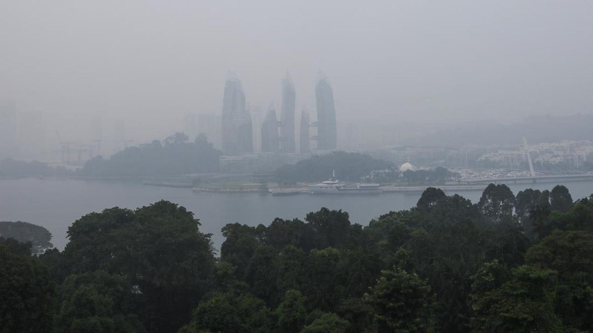 Foto: Kabut asap singapura (REUTERS/SUHAIMI ABDULLAH)