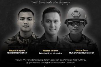 Lembaga Kemanusiaan Sampaikan Belasungkawa atas Gugurnya Tiga Prajurit TNI
