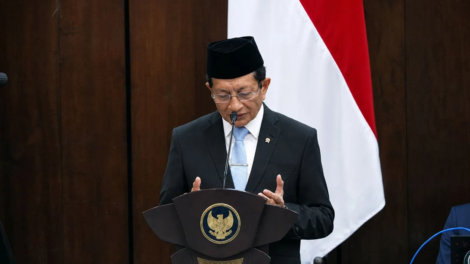 Menteri Agama Memimpin Doa dalam Sidang Tahunan MPR