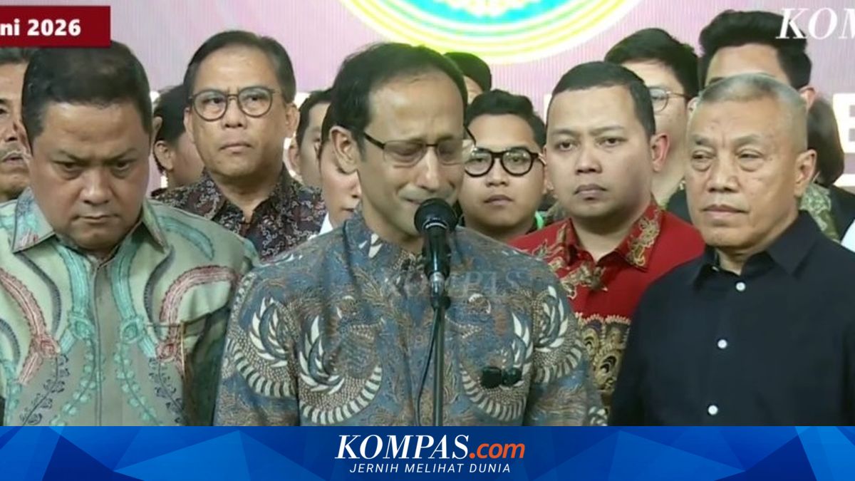 Nadiem Makarim Menangis Setelah Dijatuhi Hukuman 10 Tahun Penjara