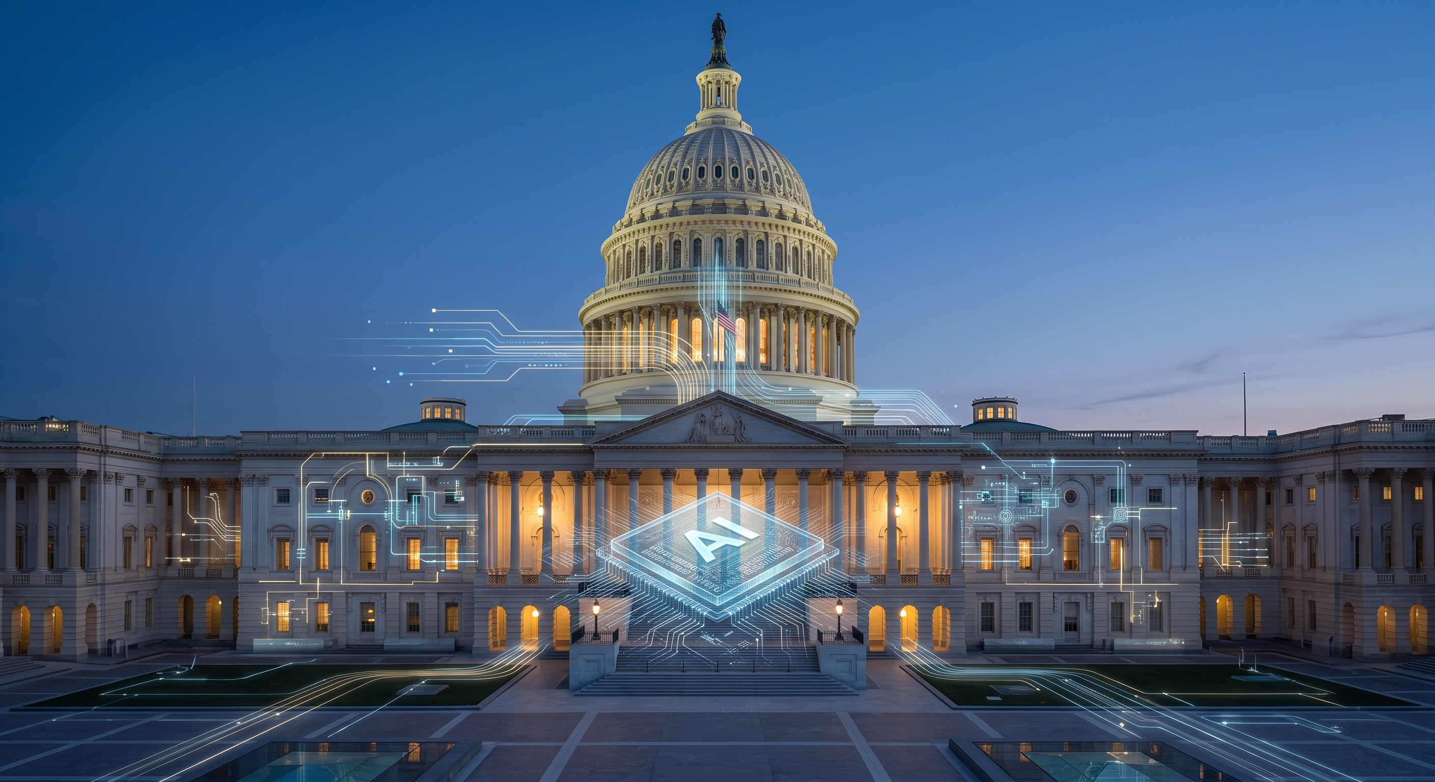 Legislator Amerika Serikat mengusulkan larangan AI superintelligence dengan hukuman maksimal 20 tahun penjara.(Ilustrasi dibuat dengan AI/KOMPAS.com)