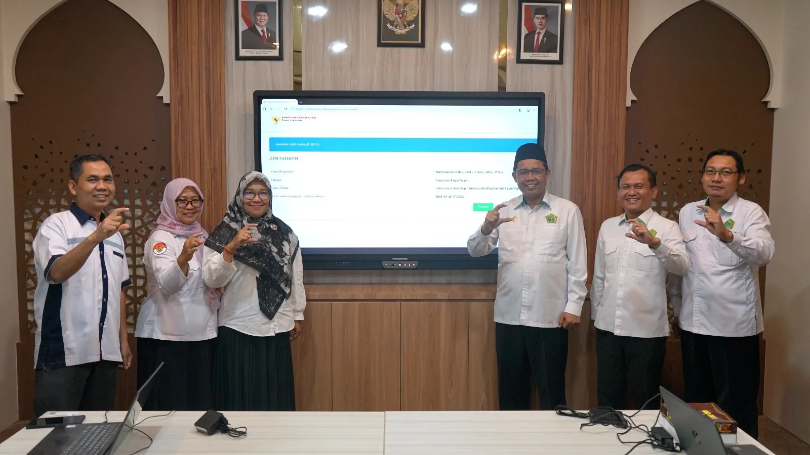 PPID UIN Saizu Ajukan e-Monev KIP 2026, Targetkan Status Informatif