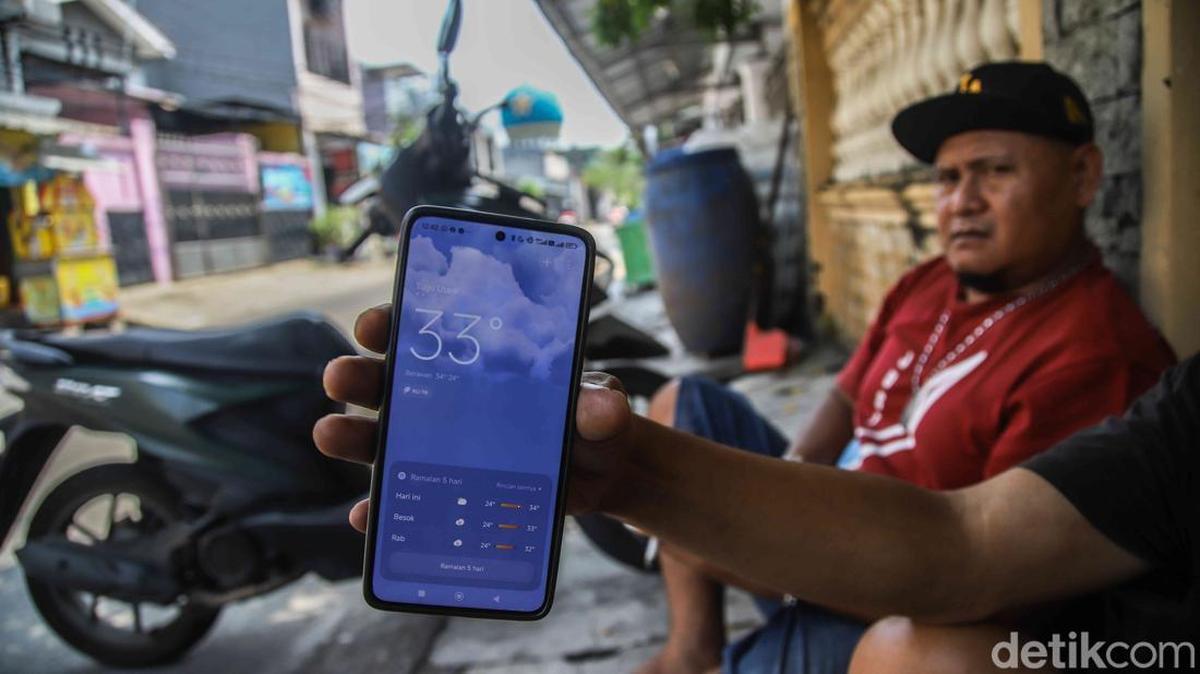Ilustrasi cuaca panas imbas El Nino (Foto: Pradita Utama/detikFoto)