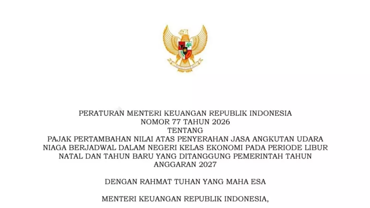 Tiket Pesawat Nataru 2026 Bebas PPN 100 Persen, Ini Syarat dan Tanggalnya!