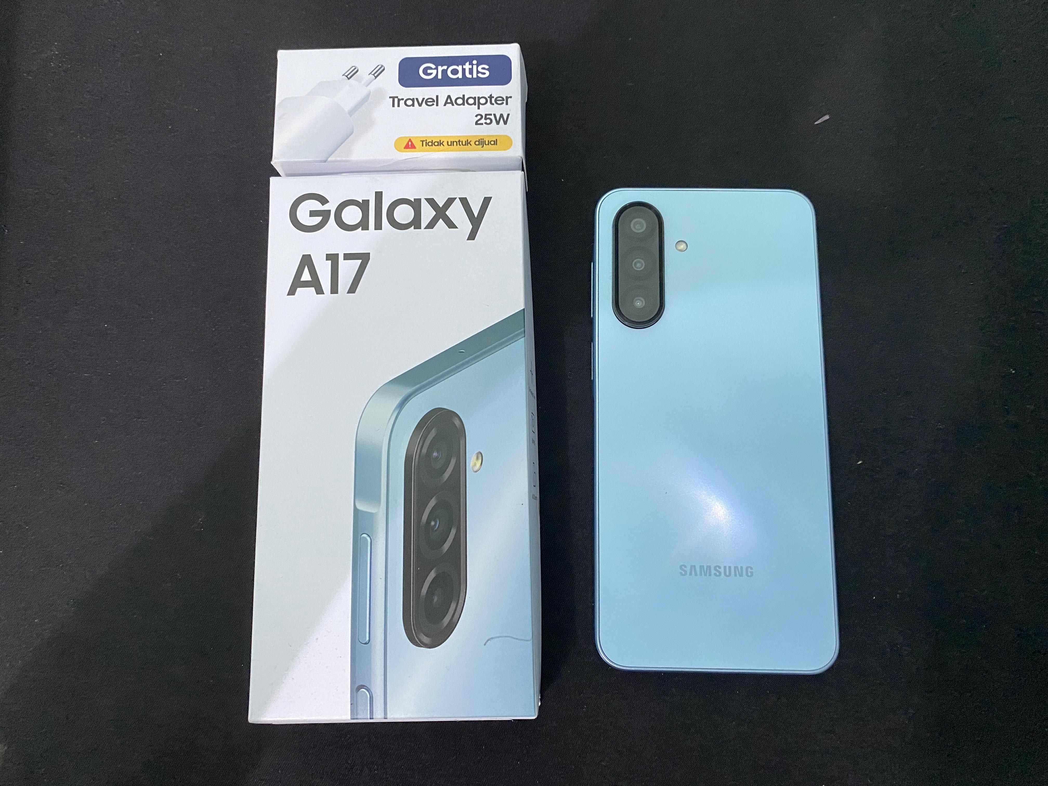 Samsung Galaxy A17 4G yang punya kamera 50 MP OIS sama seperti versi 5Gnya, namun dibanderol dengan harga yang lebih murah(Rayhan Fairuz SA)