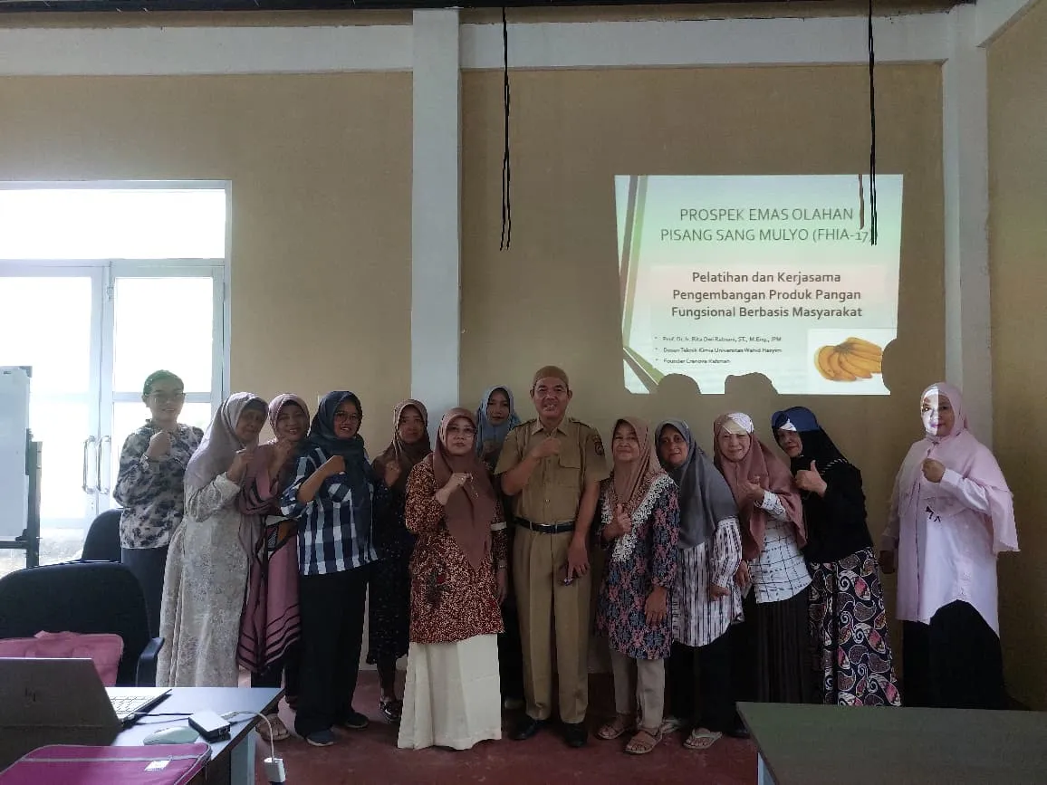 Inovasi Pisang Sang Mulyo oleh Teknik Kimia Unwahas Menciptakan Nilai Ekonomi