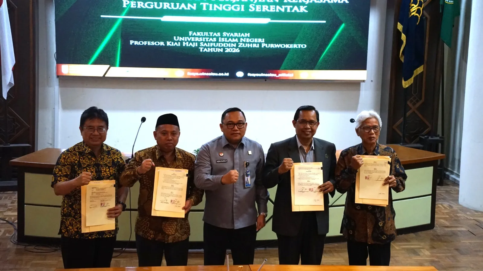 UIN Saizu Menjadi Tuan Rumah Penandatanganan MoU Bersama Kemenkum Jateng